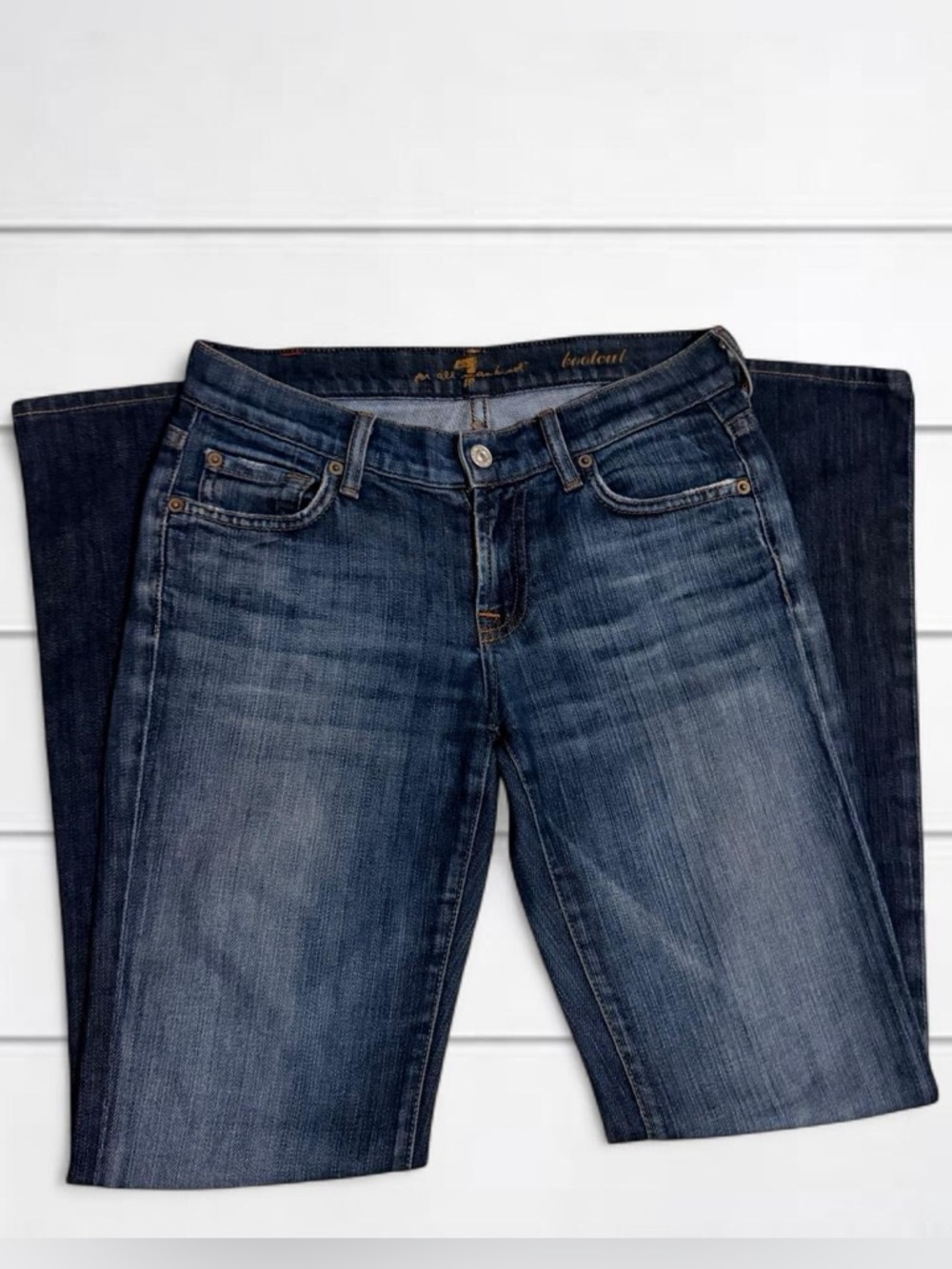 Sold Vintage 7 For All Mankind blue bootcut jeans